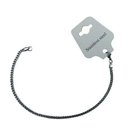 دستبند4طرف نقره ای2/5STEEL