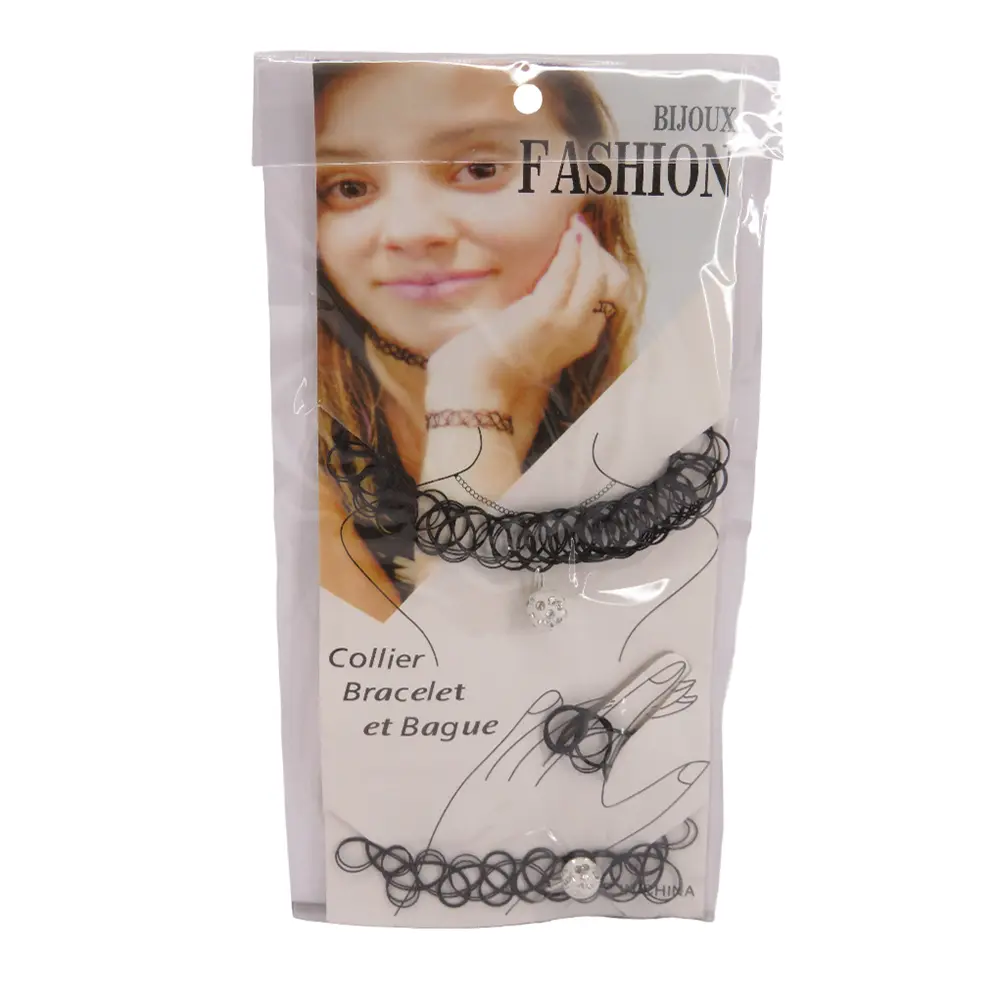 تتو گردنی نگین دار