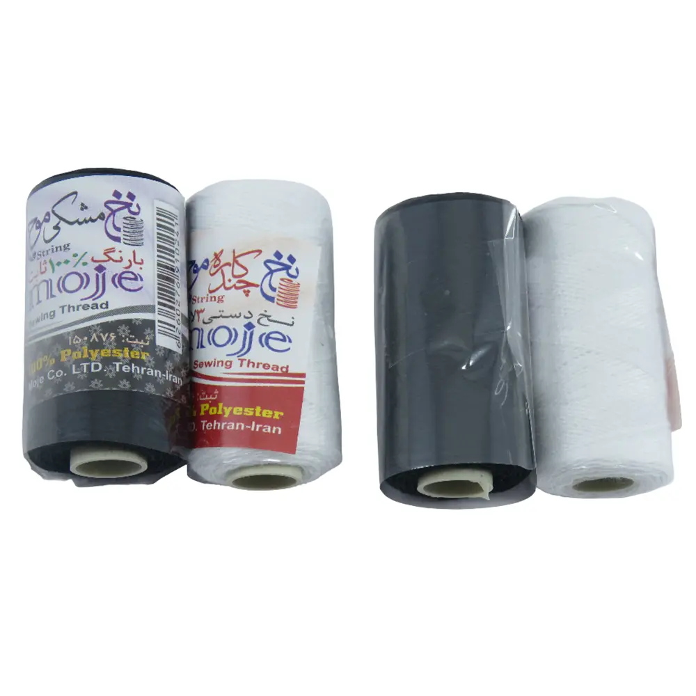 نخ ارایش موج سیاه و سفید بسته 24عددی